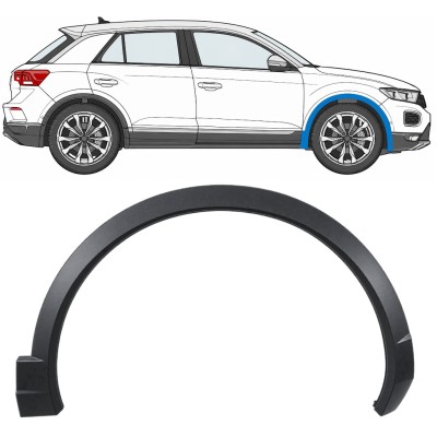 Moldura lateral do guarda-lamas dianteiro para Volkswagen T-Roc 2017- / Direito 17027