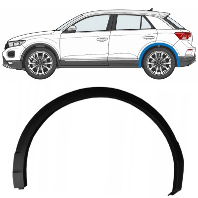 Moldura lateral do guarda-lamas traseiro para Volkswagen T-Roc 2017- / Esquerdo 17030