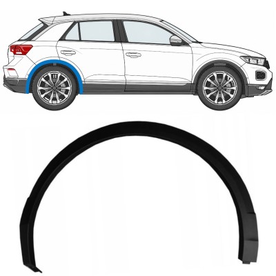Moldura lateral do guarda-lamas traseiro para Volkswagen T-Roc 2017- / Direito 17029