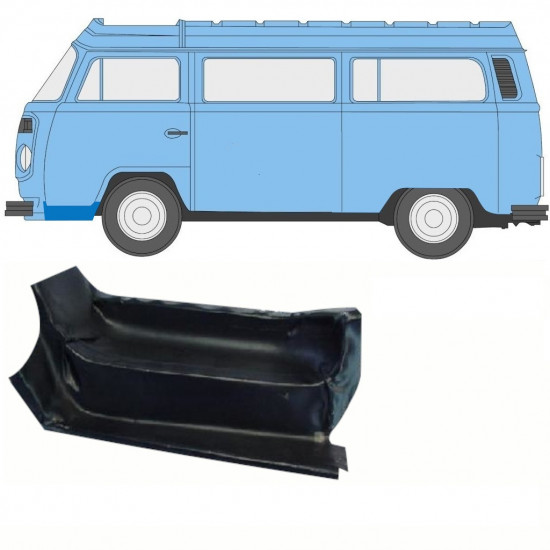 Painel de reparação do degrau dianteiro para VW Transporter T2 1967-1979 / Esquerdo 8667