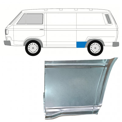 Painel de reparação do guarda-lamas traseiro para VW Transporter T3 1979-1992 / Esquerdo 11087