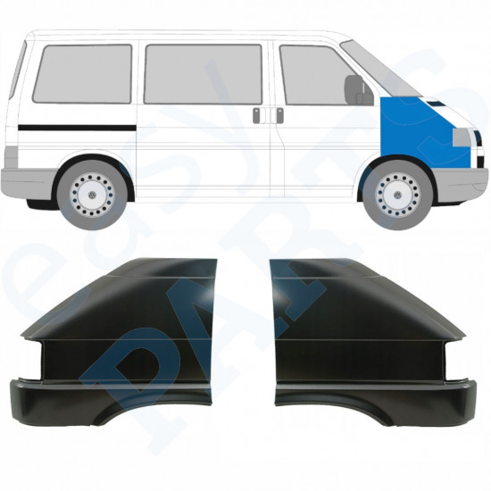 Guarda-lamas dianteiro para VW Transporter T4 1990-1996 / Esquerda+Direita / Conjunto 10588