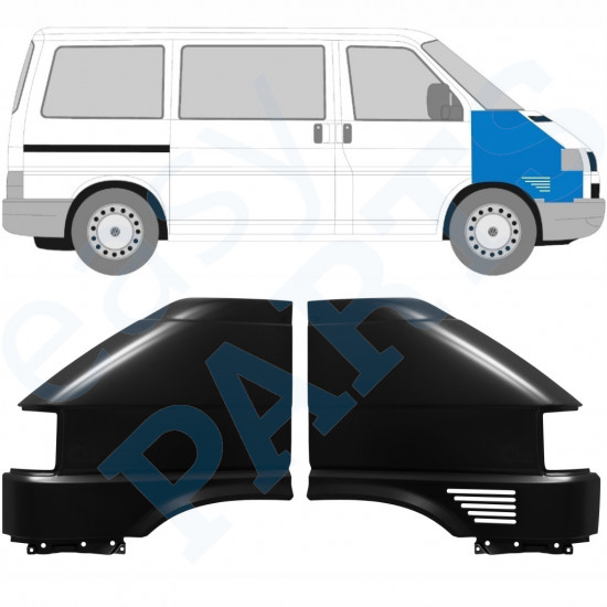 Guarda-lamas dianteiro para VW Transporter T4 1996-2003 / Esquerda+Direita / Conjunto 10583