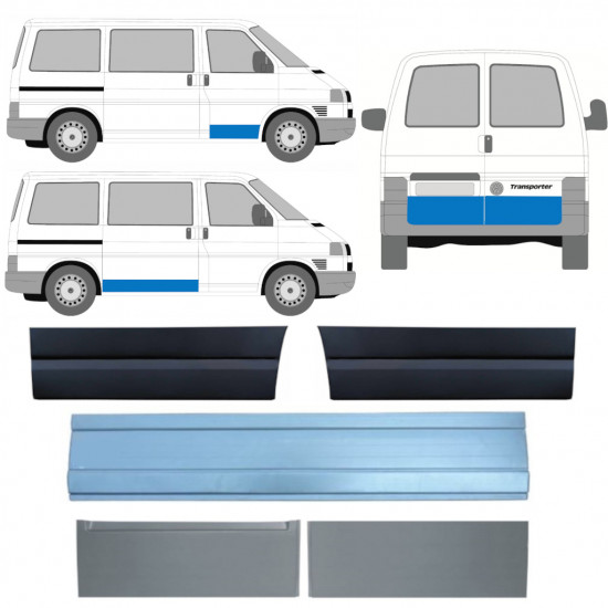 Painel de reparação das portas para VW Transporter T4 1990-2003 / Conjunto 11392