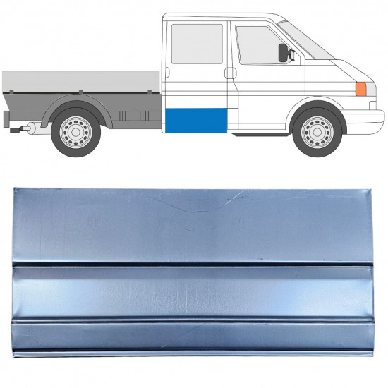 Painel de reparação das portas traseiras para VW Transporter T4 1990-2003  Cabine dupla / Esquerda = Direita (simétrico) 11760