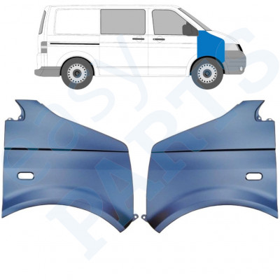 Guarda-lamas dianteiro para VW Transporter T5 2003-2015 / Esquerda+Direita / Conjunto 10535