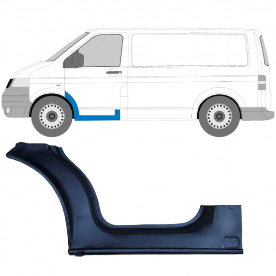 Painel de reparação da soleira da porta dianteira para VW Transporter T5 2003-2015 / Esquerdo 7139