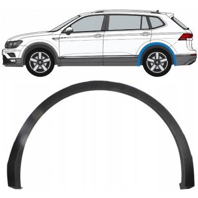 Moldura lateral do guarda-lamas traseiro para Volkswagen Tiguan 2016-2024 Allspace / Esquerdo 8194