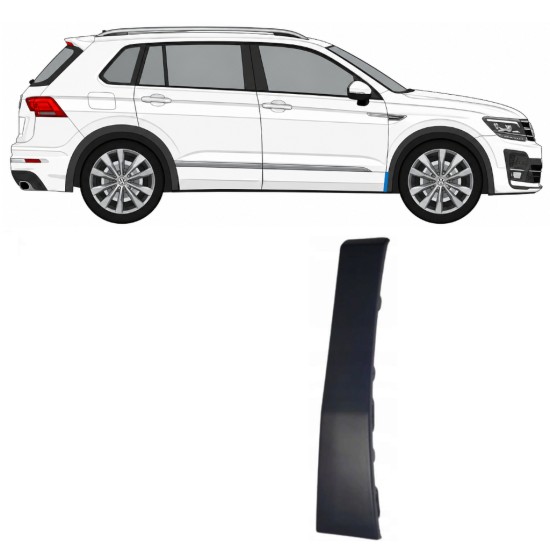 Moldura lateral do guarda-lamas dianteiro para Volkswagen Tiguan 2016-2020 R-Line / Direito 14863