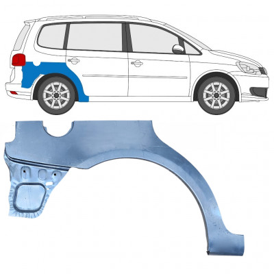 Painel de reparação do guarda-lamas traseiro para VW Touran 2010-2015 / Direito 8196