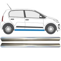 Painel de reparação da parte inferior da soleira para Volkswagen UP! 2011- / Esquerda+Direita / Conjunto 14820 Painel de reparação da parte inferior da soleira para Volkswagen UP! 2011- / Esquerda+Direita / Conjunto 14820