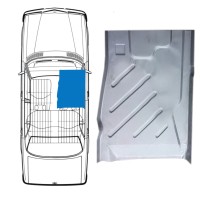 Painel de reparação do assoalho dianteiro para Mercedes W123 1975-1985 / Direito 16046