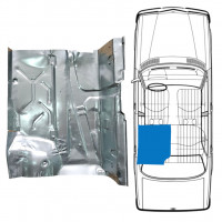 Painel de reparação do assoalho traseiro para Mercedes W123 1975-1985 / Esquerdo 8306