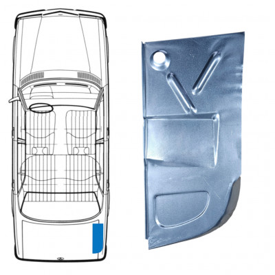 Painel de reparação do assoalho do porta-malas para Mercedes W123 1975-1985 / Direito 8685