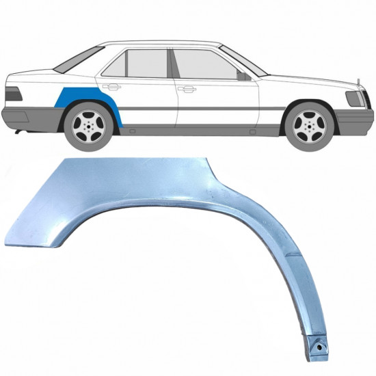 Painel de reparação do guarda-lamas traseiro para Mercedes W124 1984-1996 / Direito 6070