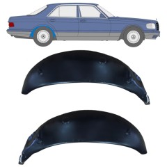 Painel de reparação interna do arco da roda traseira para Mercedes S-Class W126 1979-1991 / Esquerda+Direita / Conjunto 10533