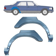 Painel de reparação do guarda-lamas traseiro para Mercedes S-Class W126 1979-1991 / Esquerda+Direita / Conjunto 9644