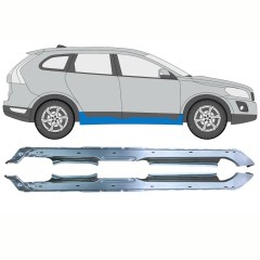 Soleira completa para Volvo XC60 2008-2017 / Esquerda+Direita / Conjunto 10345