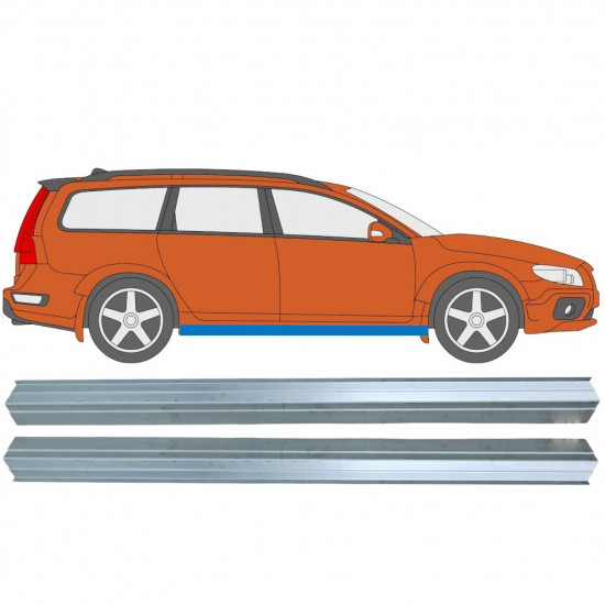 Painel de reparação da soleira para Volvo Xc70 2007-2016 / Esquerda = Direita (simétrico) / Conjunto 11487