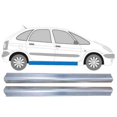 Painel de reparação da parte inferior da soleira para Citroen Xsara Picasso 1999-2012 / Esquerda+Direita / Conjunto 16890