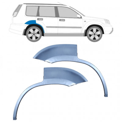 Painel de reparação pequena do guarda-lamas traseiro para Nissan X-TRAIL 2001-2007 / Esquerda+Direita / Conjunto 10571