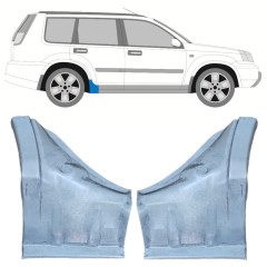 Painel de reparação da soleira para Nissan X-Trail 2001-2007 / Esquerda+Direita / Conjunto 12445