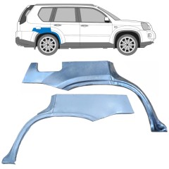 Painel de reparação do guarda-lamas traseiro para Nissan X-Trail 2007-2014 / Esquerda+Direita / Conjunto 9586