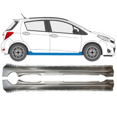 Soleira completa para Toyota Yaris 2011-2020 / Esquerda+Direita / Conjunto 14587