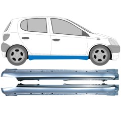 Soleira completa para Toyota Yaris 1999-2005 / Esquerda+Direita / Conjunto 9213