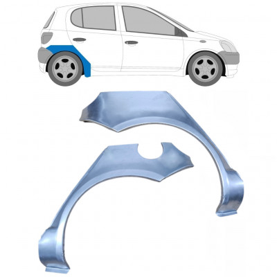 Painel de reparação do guarda-lamas traseiro para Toyota Yaris 1999-2006 / Esquerda+Direita / Conjunto 9215