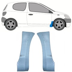 Painel de reparação do guarda-lamas dianteiro para Toyota Yaris 1999-2005 / Esquerda+Direita / Conjunto 9736