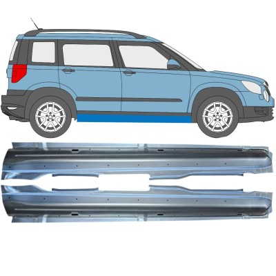 Soleira completa para Skoda Yeti 2009- / Esquerda+Direita / Conjunto 15977
