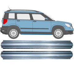 Painel de reparação da soleira para Skoda Yeti 2009- / Esquerda+Direita / Conjunto 11378