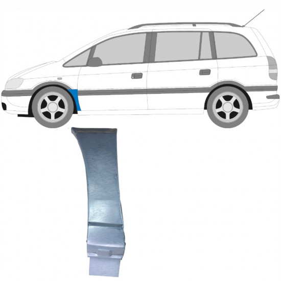 Painel de reparação do guarda-lamas dianteiro para Opel Zafira 1999-2005 / Esquerdo 6095