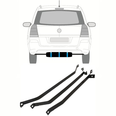 Abraçadeira do tanque de combustível para Opel Zafira B 2005-2012 16026