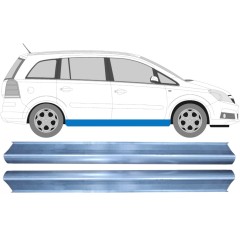 Painel de reparação da soleira para Opel Zafira B 2005-2012 / Esquerda = Direita (simétrico) / Conjunto 9651