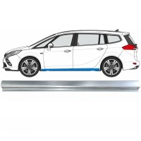 Painel de reparação da parte inferior da soleira para Opel Zafira C 2012-2019 / Esquerdo 17040