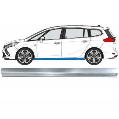 Painel de reparação da parte inferior da soleira para Opel Zafira C 2012-2019 / Esquerdo 17040