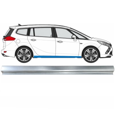 Painel de reparação da parte inferior da soleira para Opel Zafira C 2012-2019 / Direito 17039