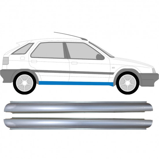 Painel de reparação da soleira para Citroen ZX 1991-1997 / Conjunto 11343