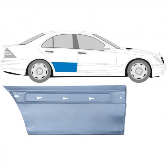 Painel de reparação alta das portas traseiras para Mercedes C-class 2000-2007 / Direito 5899