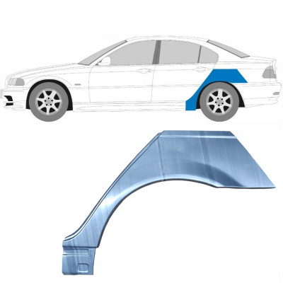 Painel de reparação do guarda-lamas traseiro para BMW E46 3 1998-2005 / Esquerdo 6205