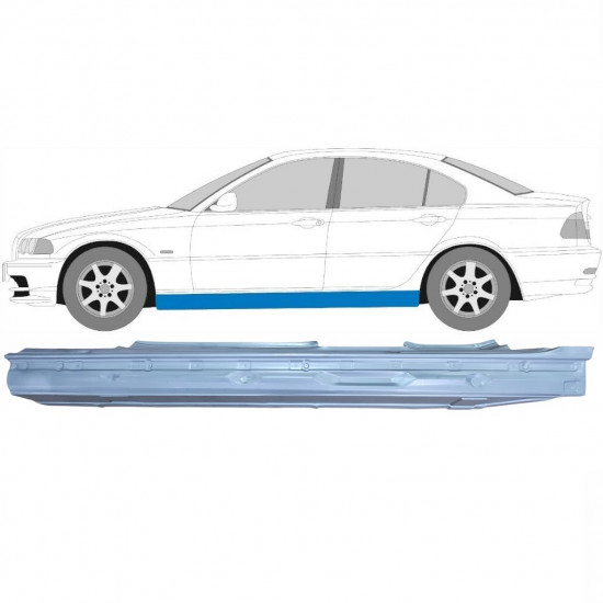 Soleira completa para BMW E46 3 1998-2005 / Esquerdo 6194