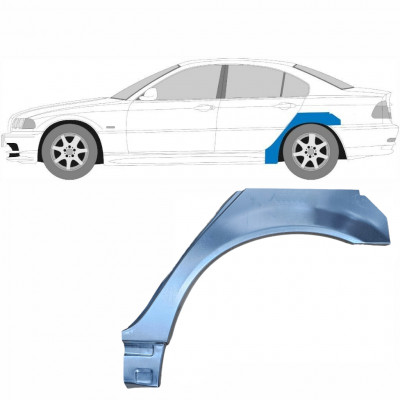 Painel de reparação pequena do guarda-lamas traseiro para BMW E46 3 1998-2005 / Esquerdo 6201