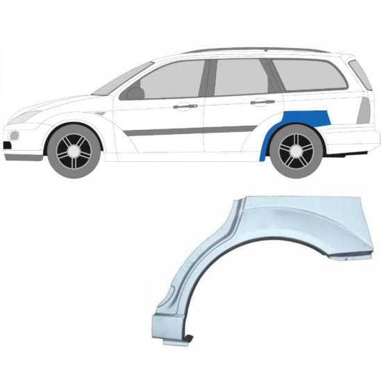 Painel de reparação do guarda-lamas traseiro para Ford Focus 1998-2007 / Esquerdo / COMBI 6290