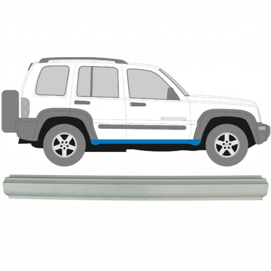 Painel de reparação da parte inferior da soleira para Jeep Liberty 2001-2008 / Esquerda = Direita (simétrico) 5343