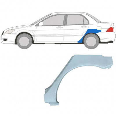 Painel de reparação do guarda-lamas traseiro para Mitsubishi Lancer 2003-2008 / Esquerdo 5285