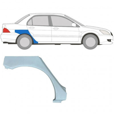 Painel de reparação do guarda-lamas traseiro para Mitsubishi Lancer 2003-2008 / Direito 5284