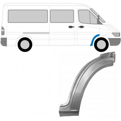 Painel de reparação do guarda-lamas dianteiro para Mercedes Sprinter 1995-2006 / Direito 5301