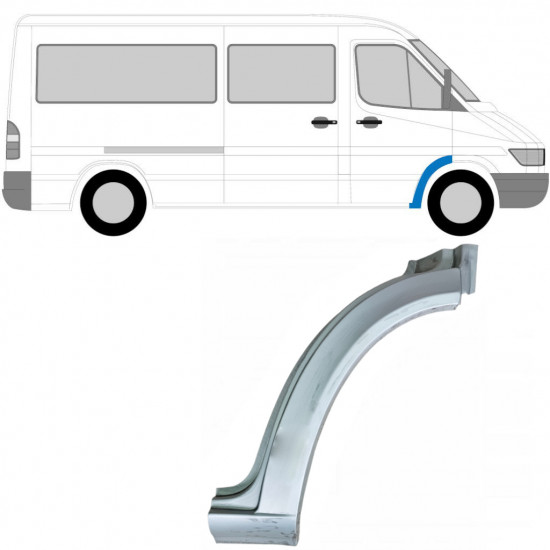 Painel de reparação do guarda-lamas dianteiro para Mercedes Sprinter 1995-2006 / Direito 5301